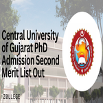 Central University of Gujarat PhD Admission Second Merit List Out